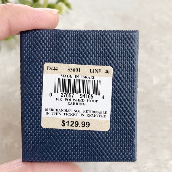 10K Gold Hoop Earrings - Picture 3 of 3